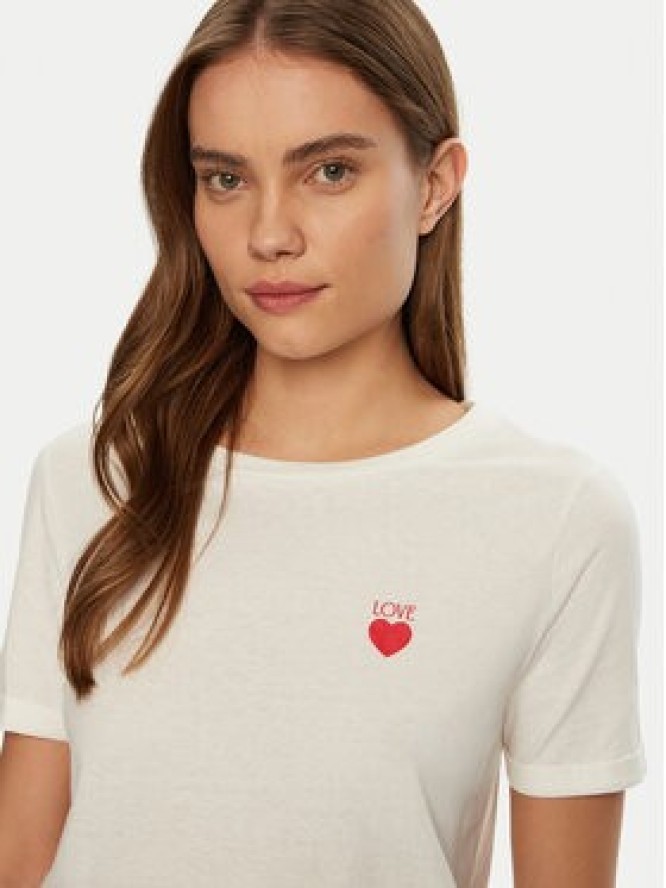 JDY T-Shirt Kitty 15318845 Biały Regular Fit