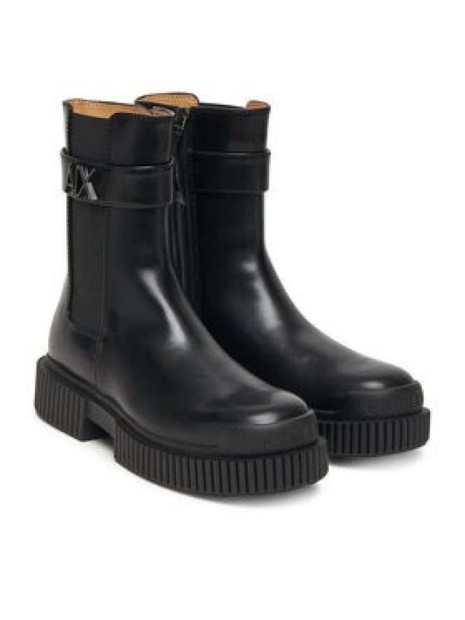 Armani Exchange Botki XW001634 AF17474 UC001 Czarny