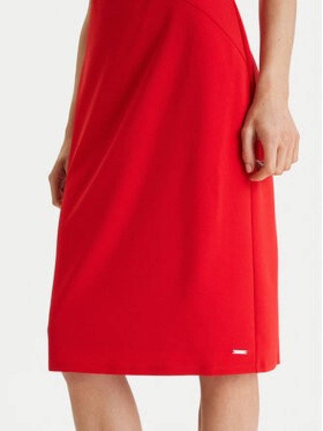 Calvin Klein Sukienka koktajlowa LV044E048G Czerwony Slim Fit