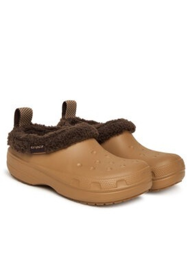 Crocs Klapki Classic Lined Shorty 211380 Brązowy