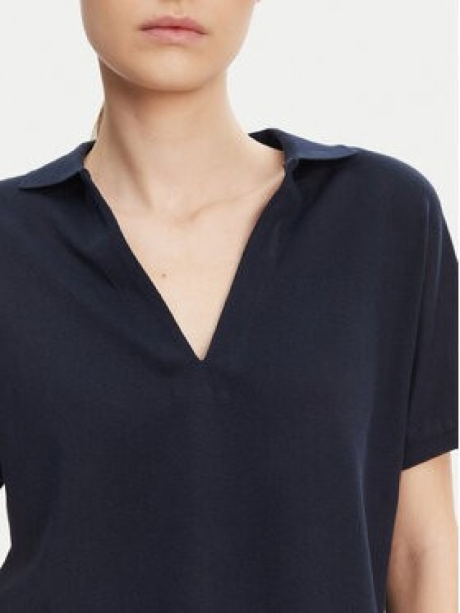 Tommy Hilfiger Polo WW0WW44512 Granatowy Relaxed Fit