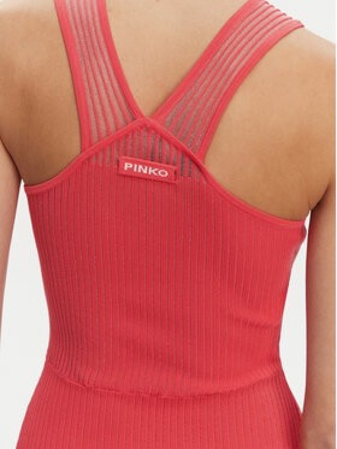 PINKO Sukienka dzianinowa 104811 A2GJ N55 Pomarańczowy Regular Fit