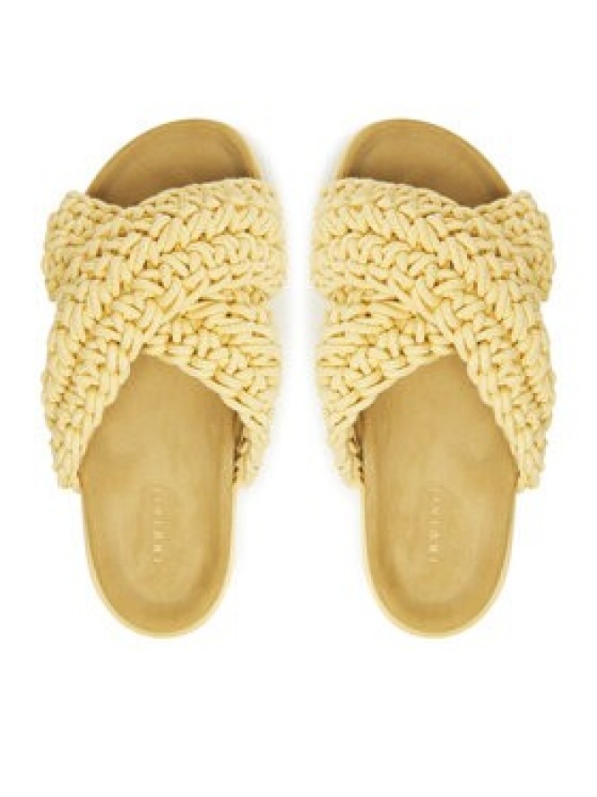 Inuikii Klapki Woven 70104-105 Żółty