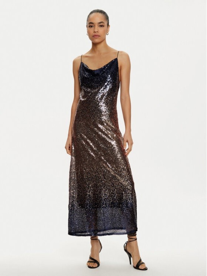 ONLY Sukienka koktajlowa Lola 15334031 Brązowy Regular Fit