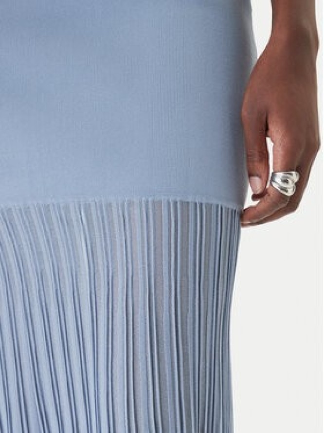 MICHAEL Michael Kors Sukienka dzianinowa MS683HGBFD Błękitny Slim Fit