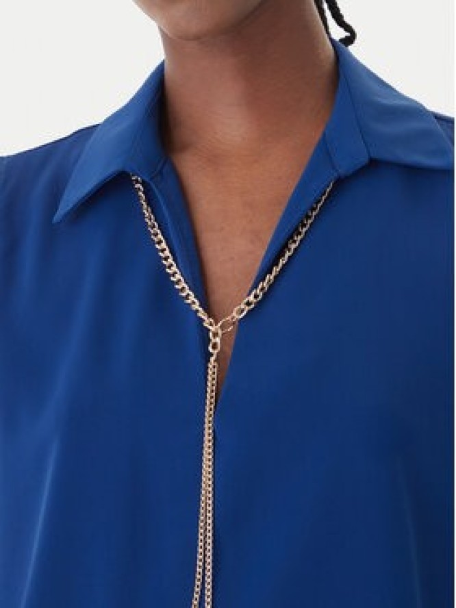 Rinascimento Bluzka CFC0127446003 Niebieski Regular Fit