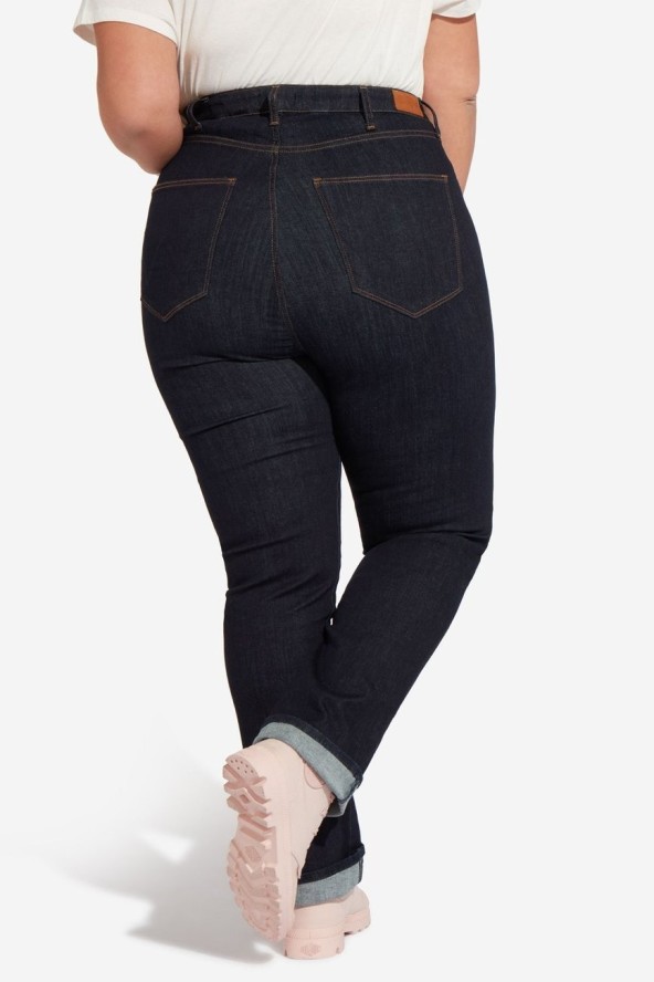 SPODNIE DAMSKIE WRANGLER STRAIGHT PLUS RINSEWASH W24TWX023 112127973