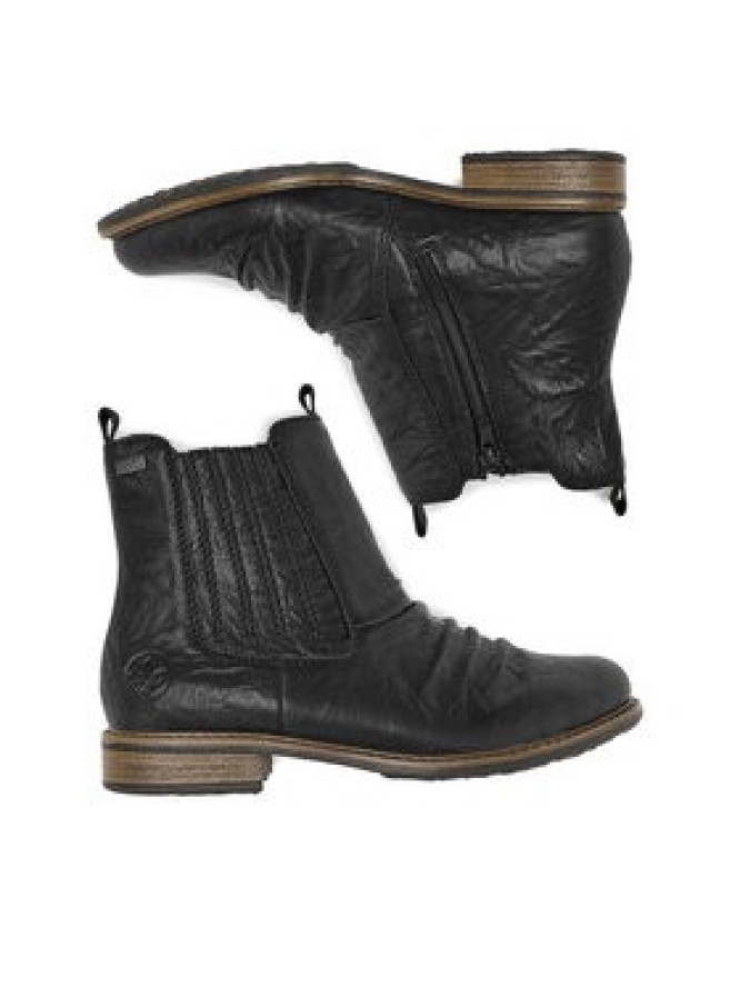 Rieker Botki 74855-00 Czarny