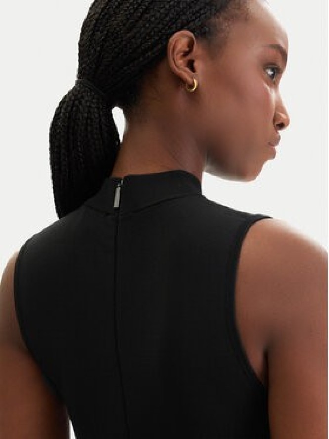 MICHAEL Michael Kors Sukienka dzianinowa MR683BSBFD Czarny Slim Fit