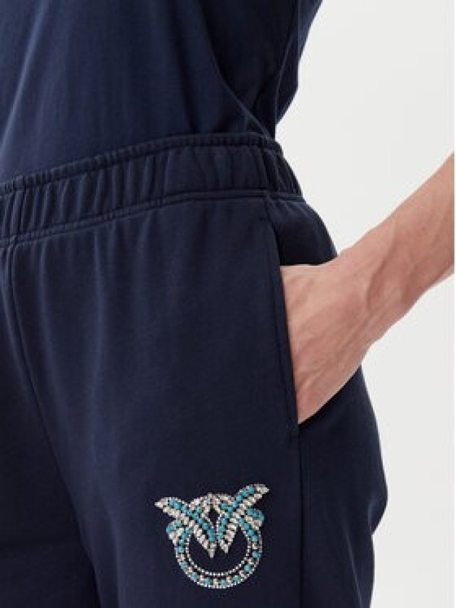 PINKO Spodnie dresowe Plumcake 104790 A2G8 Granatowy Regular Fit