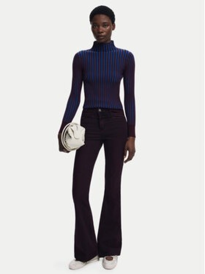 Desigual Golf Barrow 25WWJF18 Niebieski Slim Fit