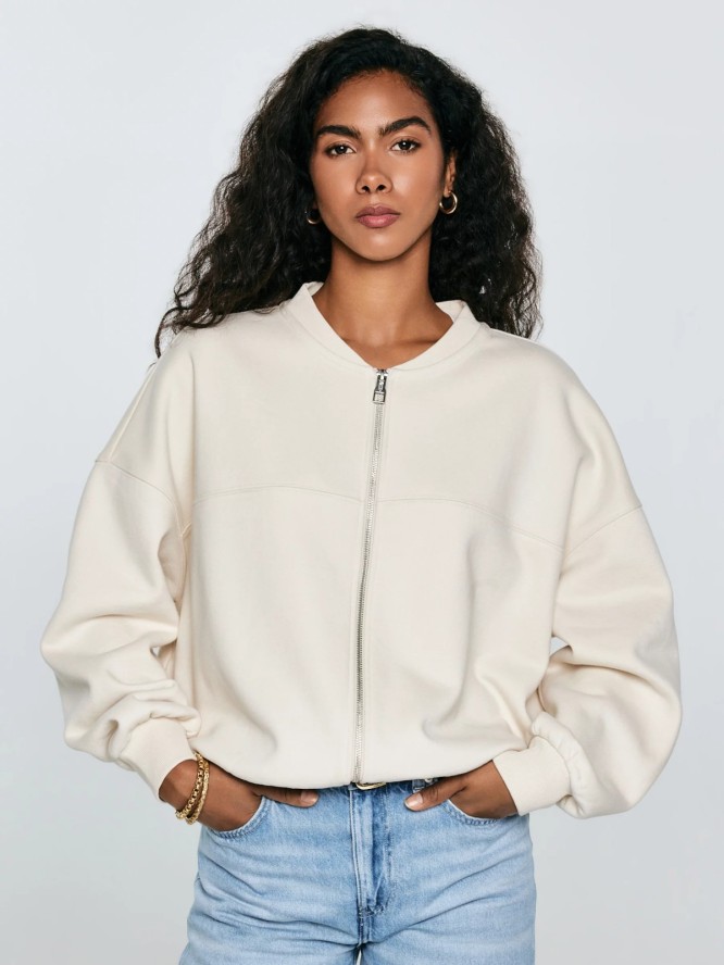 Bluza damska bomber kremowa Felicata 103