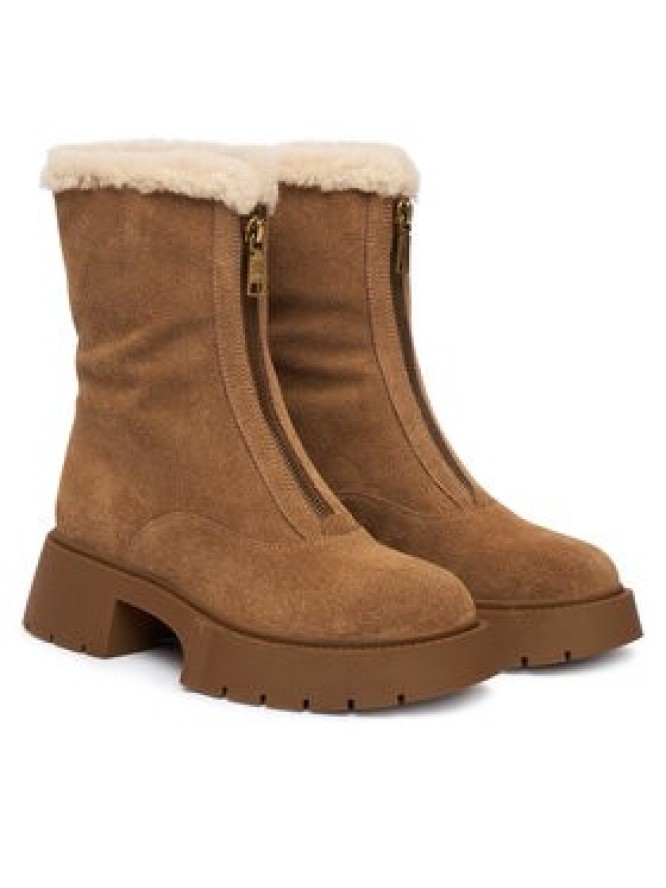 Coach Botki Leah Platform CCH85 Brązowy