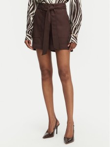 Guess Szorty materiałowe W5GD1R WG4C2 Brązowy ciemny Regular Fit
