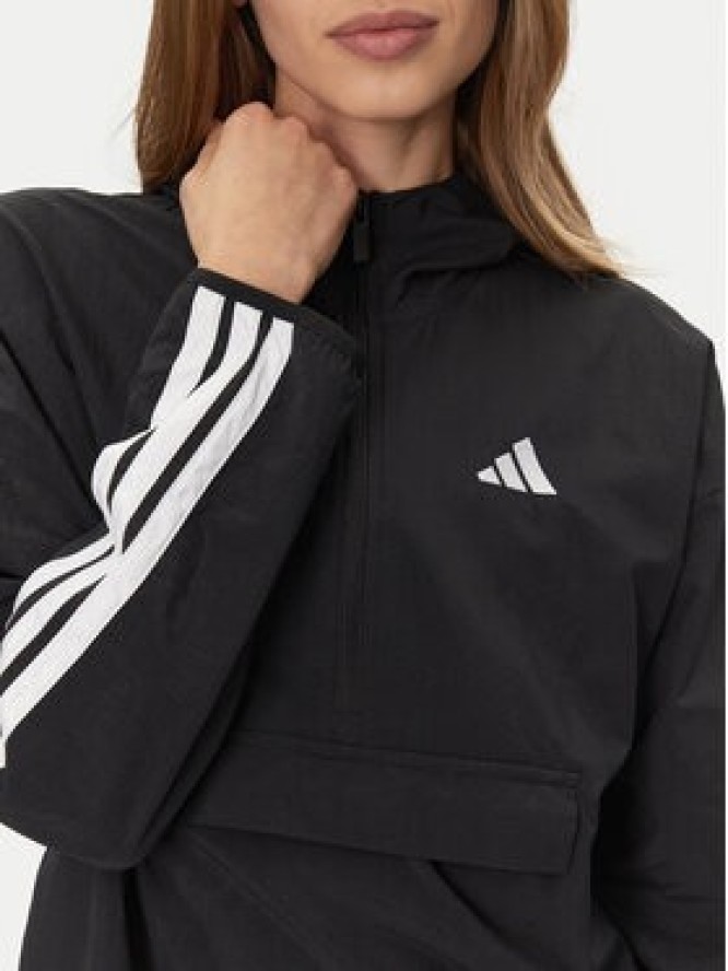 adidas Wiatrówka Essentials 3-Stripes JE1312 Czarny Regular Fit
