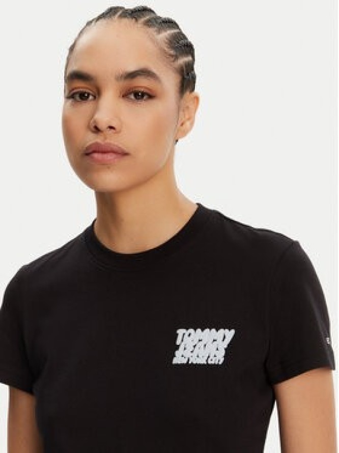 Tommy Jeans T-Shirt Bubble DW0DW21338 Czarny Regular Fit