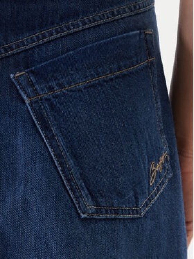 BOSS Spódnica jeansowa 50559404 Niebieski Regular Fit