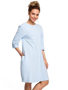 made of emotion Sukienka w kolorze błękitnym rozmiar: L