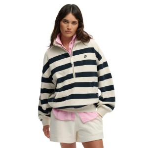 Kobiece pół-zapinane bluzy Superdry Studios Half