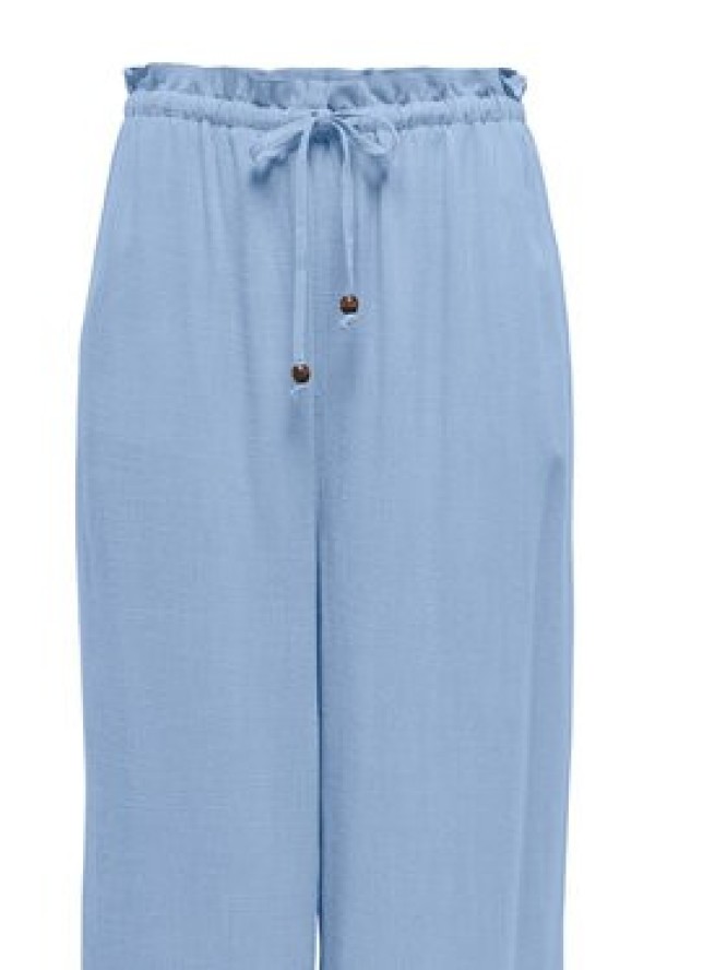 ONLY Spodnie materiałowe Solvi 15338672 Niebieski Cropped Fit