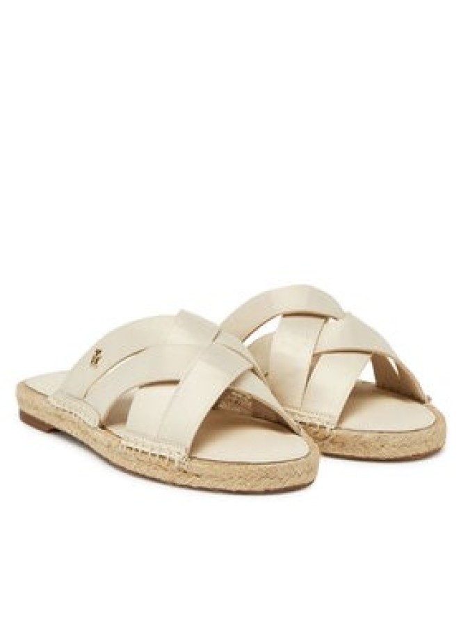 Tommy Hilfiger Espadryle Satin Espadrille Mule FW0FW08502 Beżowy
