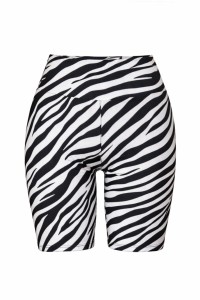 Legginsy sportowe damskie biker DEEP TRIP Zebra