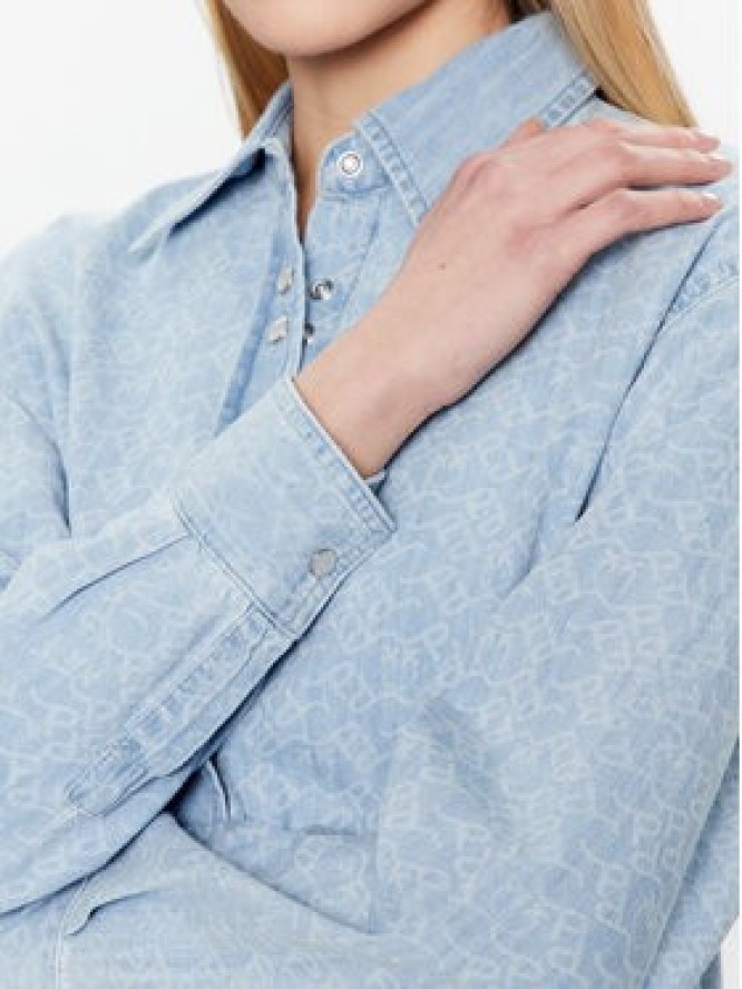 Pinko Koszula jeansowa 100816 A0FO Niebieski Regular Fit