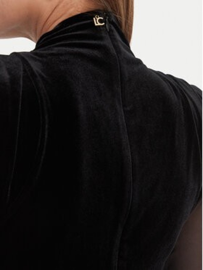 LOLA CASADEMUNT Sukienka koktajlowa LF2516007 Czarny Regular Fit