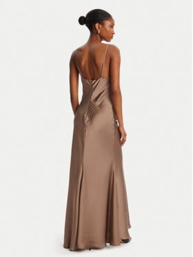 Bardot Sukienka wieczorowa Monroe Cowl Neck Maxi 59709DB3 Brązowy Regular Fit