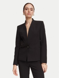 Rinascimento Marynarka CFC0130153003 Czarny Slim Fit