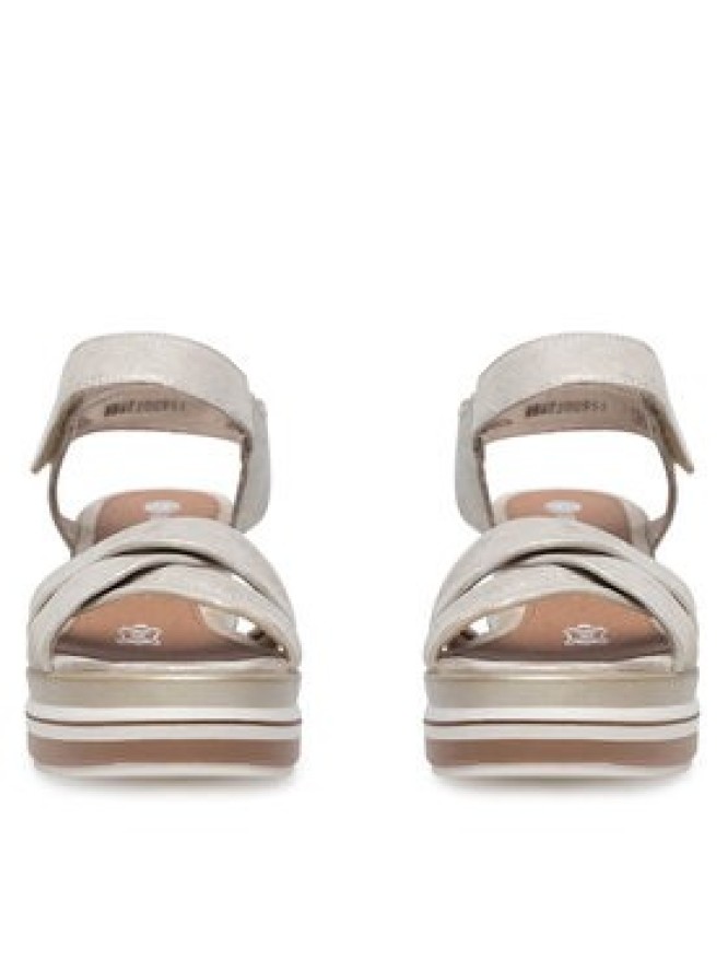 Remonte Sandały D1P51-90 Złoty