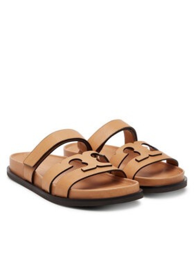 Tory Burch Klapki Ines Sport 168791 Brązowy