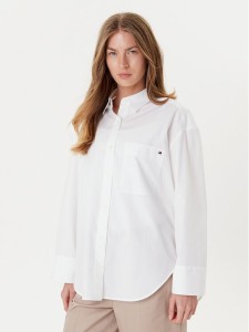 Tommy Hilfiger Koszula New Easy WW0WW45892 Biały Relaxed Fit