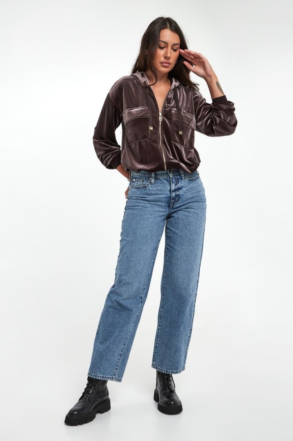 Bluza damska welurowa LIU JO