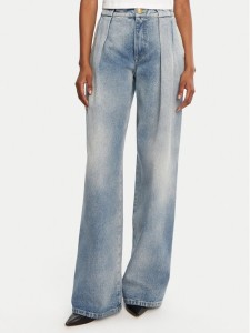 Balmain Jeansy DF0ML095DF17 Niebieski Loose Fit