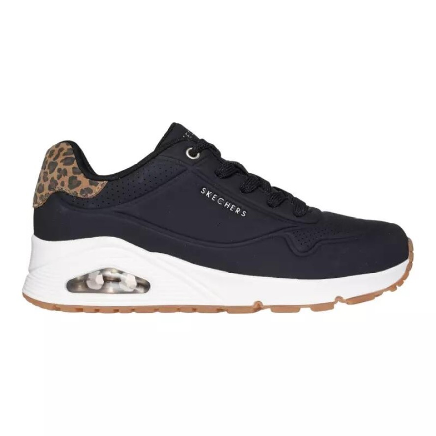 Baskets Femme UNO-JUNGLE NITE Noir SKECHERS
