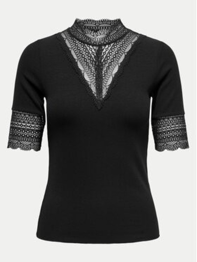 ONLY Bluzka Tilde 15335353 Czarny Slim Fit