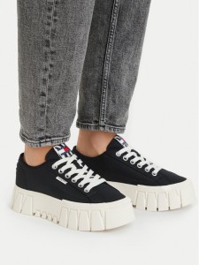 Tommy Jeans Sneakersy Tj Platform Sneaker Zebra EN0EN03070 Czarny