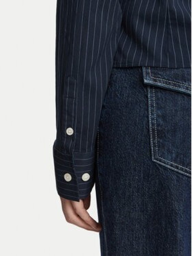 Guess Jeans Koszula W6YH11 W2835 Granatowy Slim Fit
