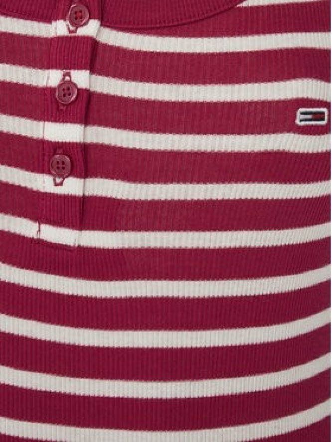 Tommy Jeans Sukienka codzienna Essential DW0DW19447 Czerwony Slim Fit