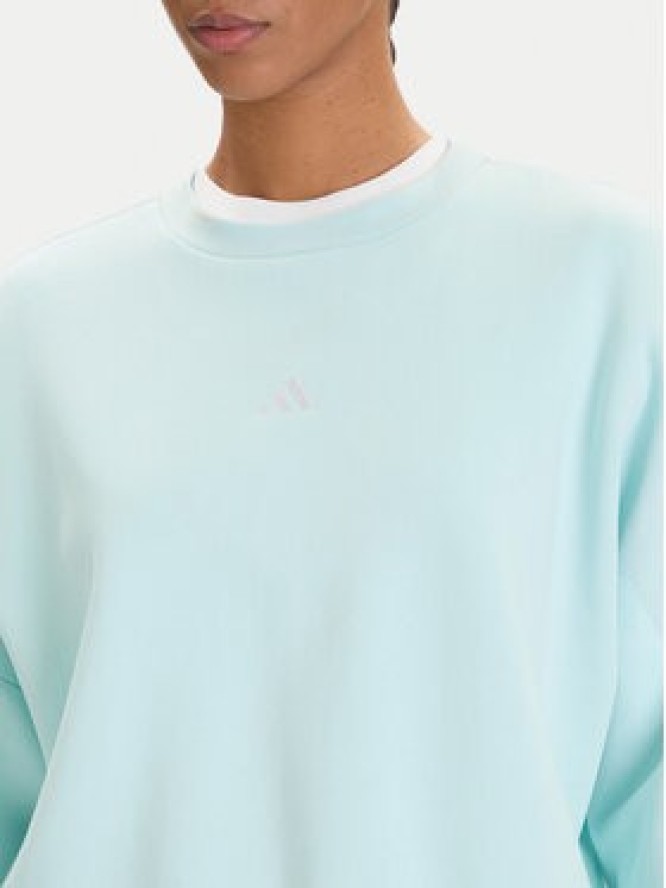 adidas Bluza Essentials Small Logo Feelcozy JV7300 Zielony Loose Fit