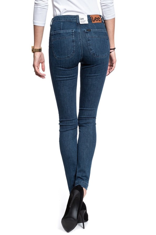 SPODNIE DAMSKIE LEE UTILITY SCARLETT HIGH DARK FOAM L31WMHGT 112107318