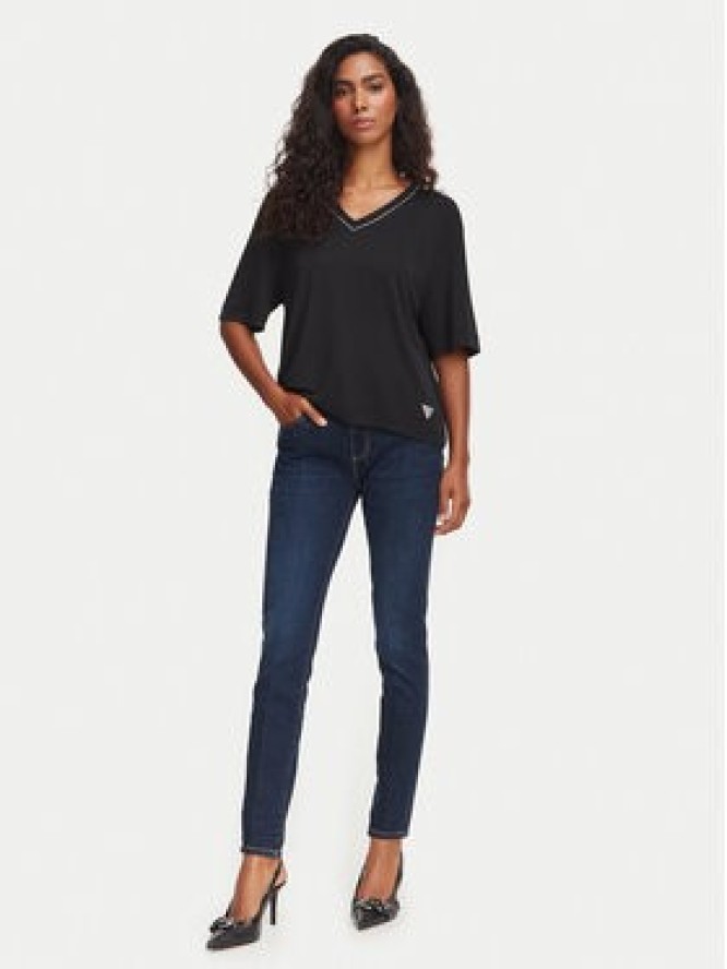 Guess Jeansy W6YA34 D1593 Granatowy Shaping Fit