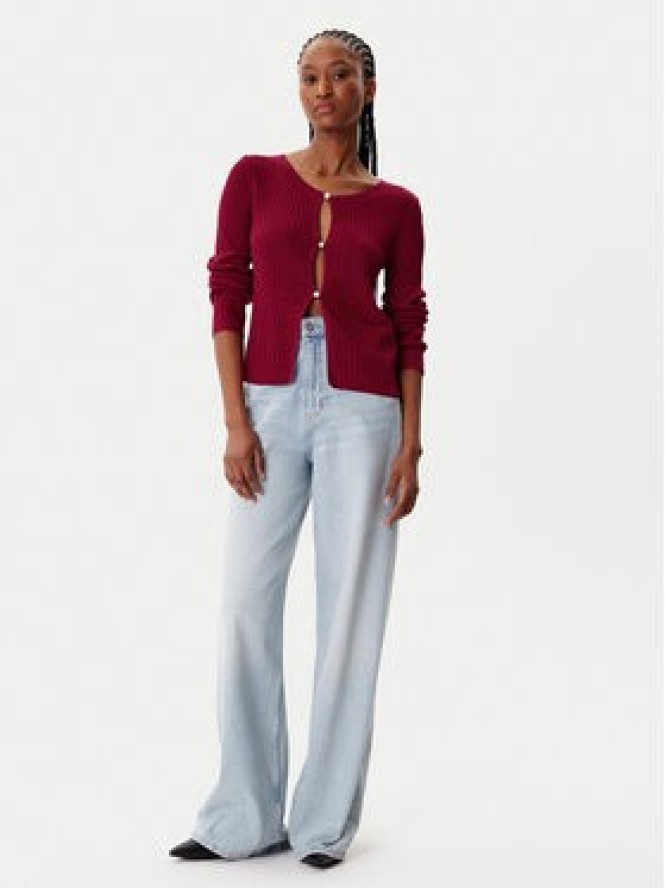 Morgan Kardigan 252-MIZOR Czerwony Slim Fit