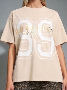 Koszulka z krótkim rękawem - beżowy