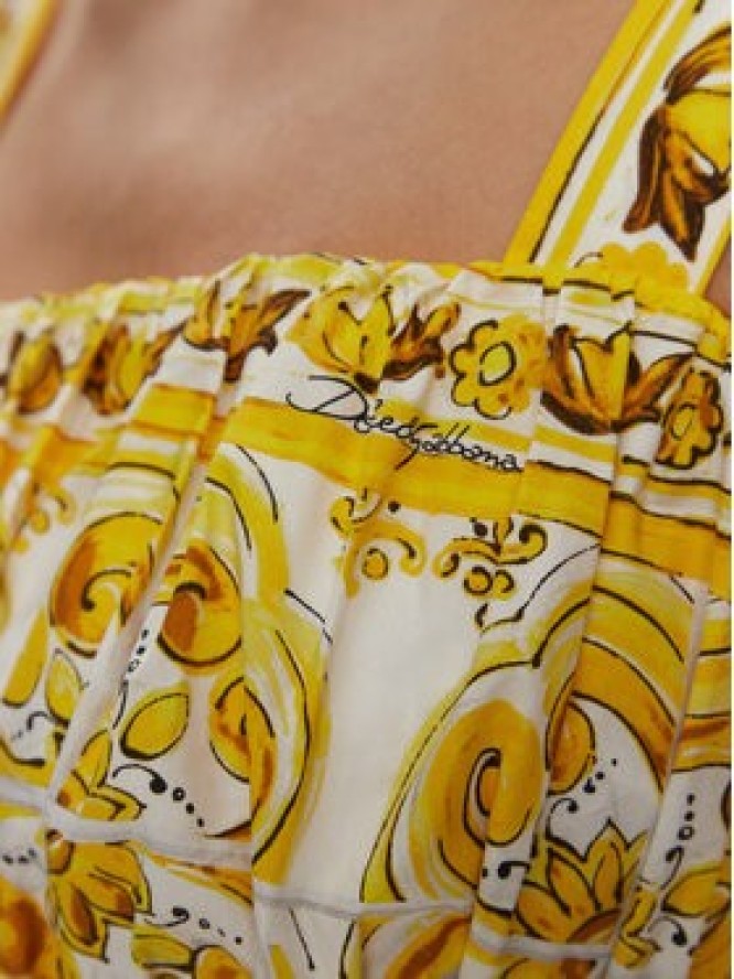 Dolce&Gabbana Top F755PT HH5EA Żółty Regular Fit