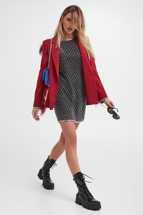 Marynarka damska z piórami PATRIZIA PEPE