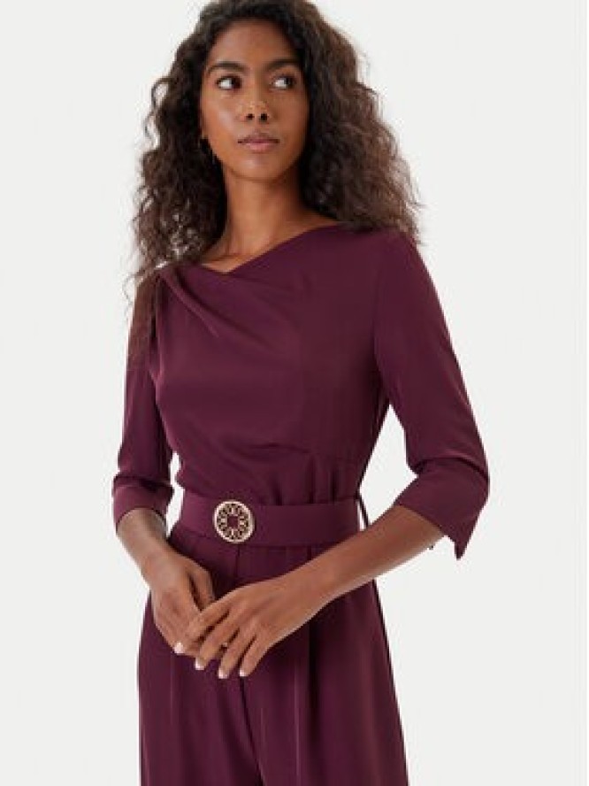 Rinascimento Kombinezon CFC0125314003 Bordowy Regular Fit