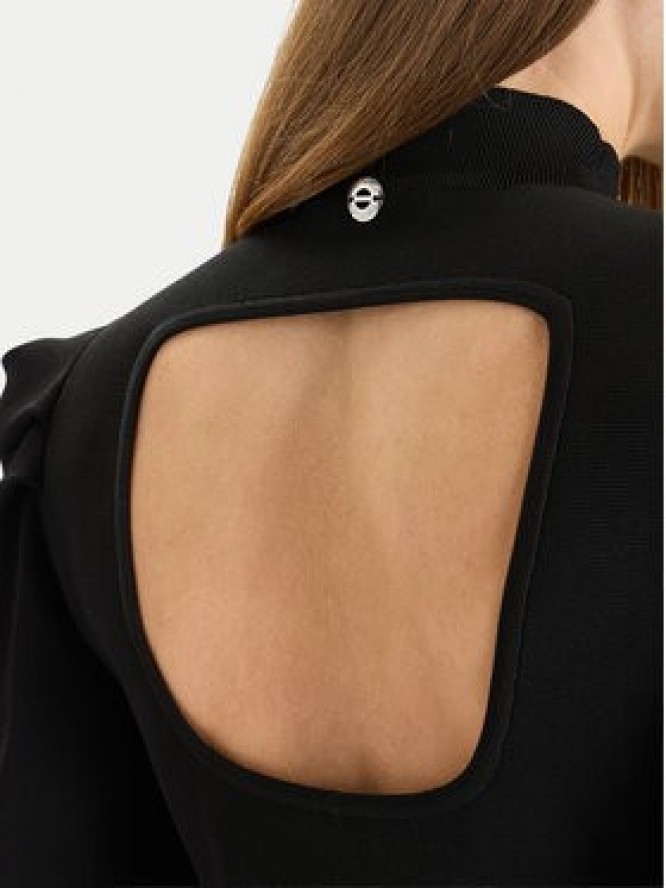 TWINSET Sukienka dzianinowa 252AT3010 Czarny Slim Fit