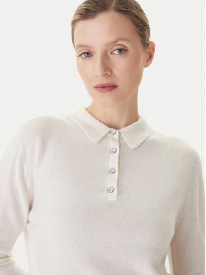 KAOS Sweter RI1KT019 Écru Regular Fit